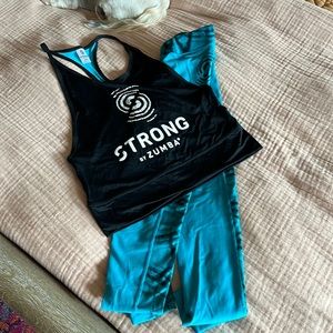 STRONG by Zumba Tank and Leggings Set XS